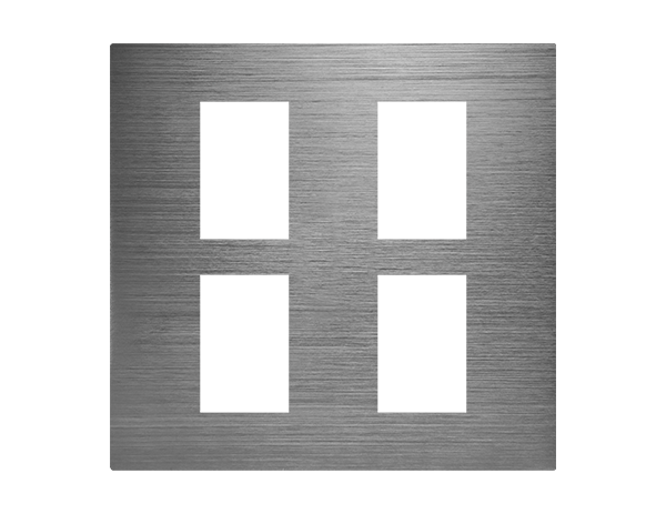 摩登灰四孔蓋板