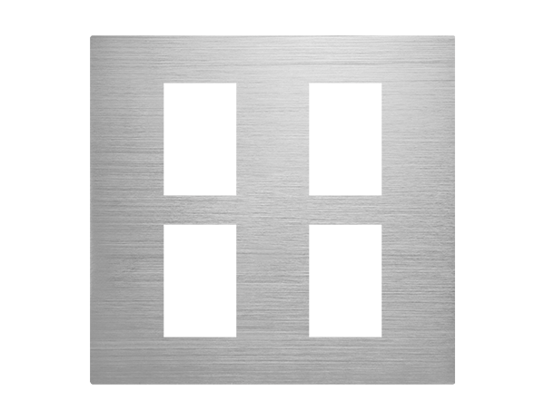 摩登銀四孔蓋板