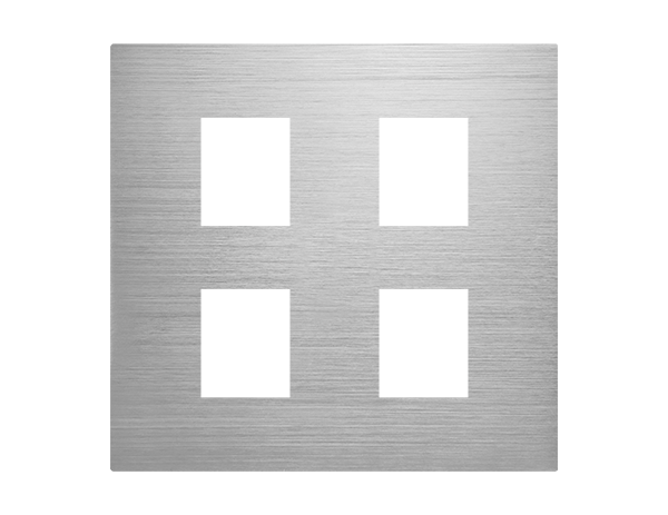 摩登銀四孔蓋板